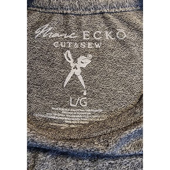 MARC ECKO Cut & Sew Men’s Size Large Gray Long Sleeve Logo T-Shirt NWT‎ - Picture 3 of 5